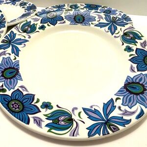 Vintage “Fashion” English Ironstone Side Plates, Staffordshire, England – 7”